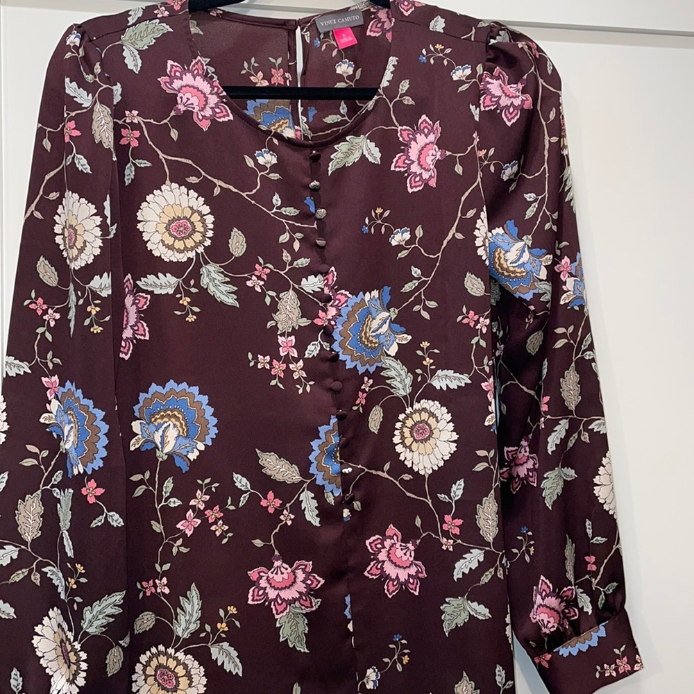 Vince Camaro long sleeve blouse  size small